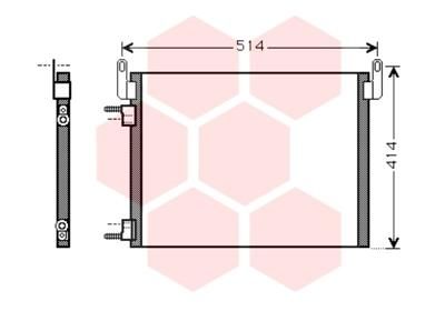 VAN WEZEL Конденсатор, кондиционер 37005587